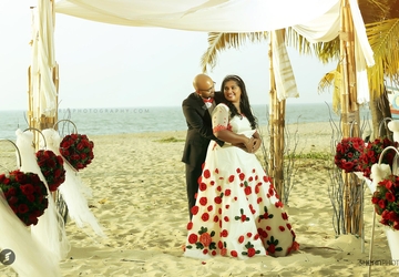 beach wedding kerala